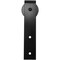 Ekena Millwork Exterior Dummy Roller Series J-Strap Hanger w/ Bolts, Matte Black GB6004ERMB - alternate 1